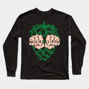 Beer Love Fist IPA Long Sleeve T-Shirt